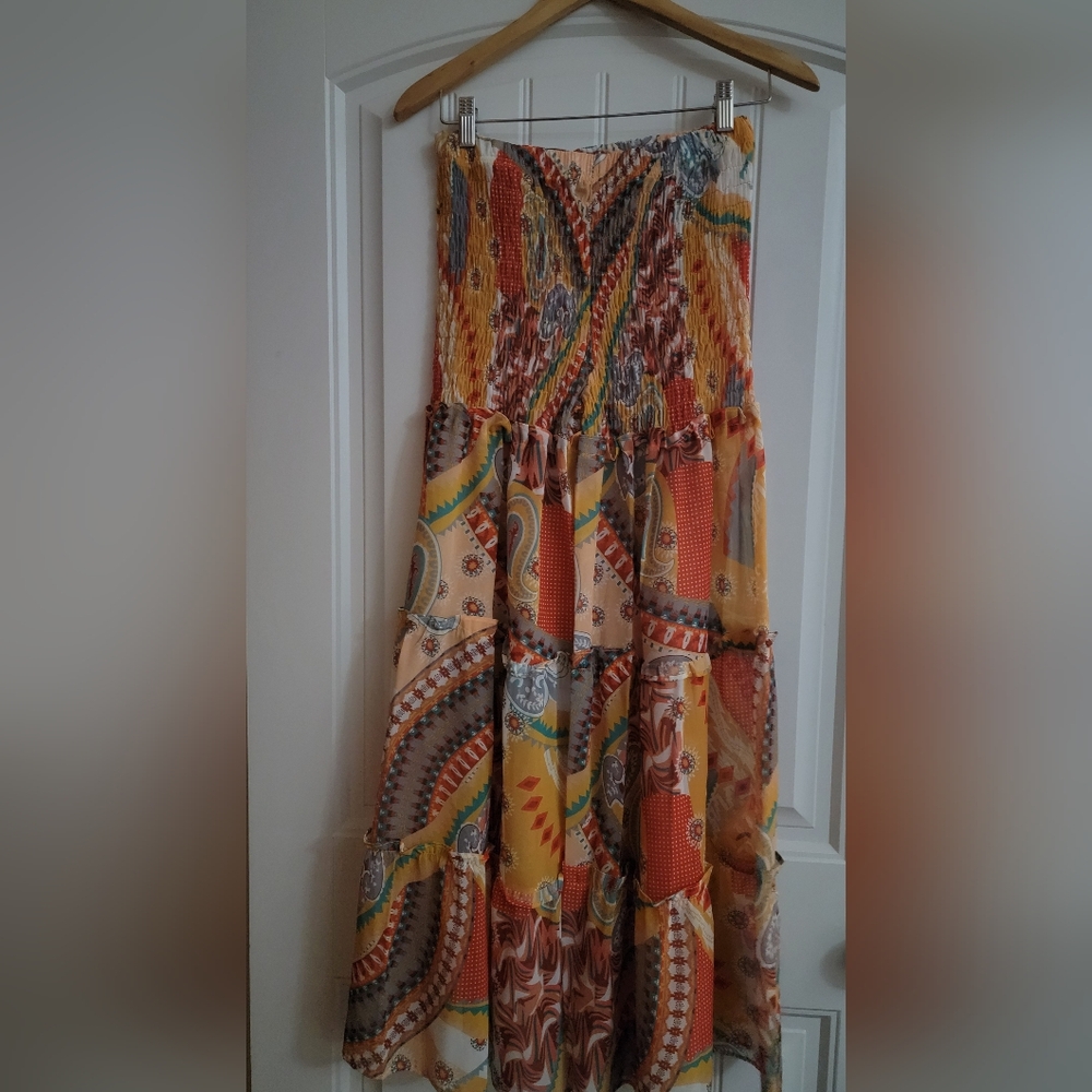 New Vibrant Patchwork 2pc Pant Suit - Multicolor - image 3